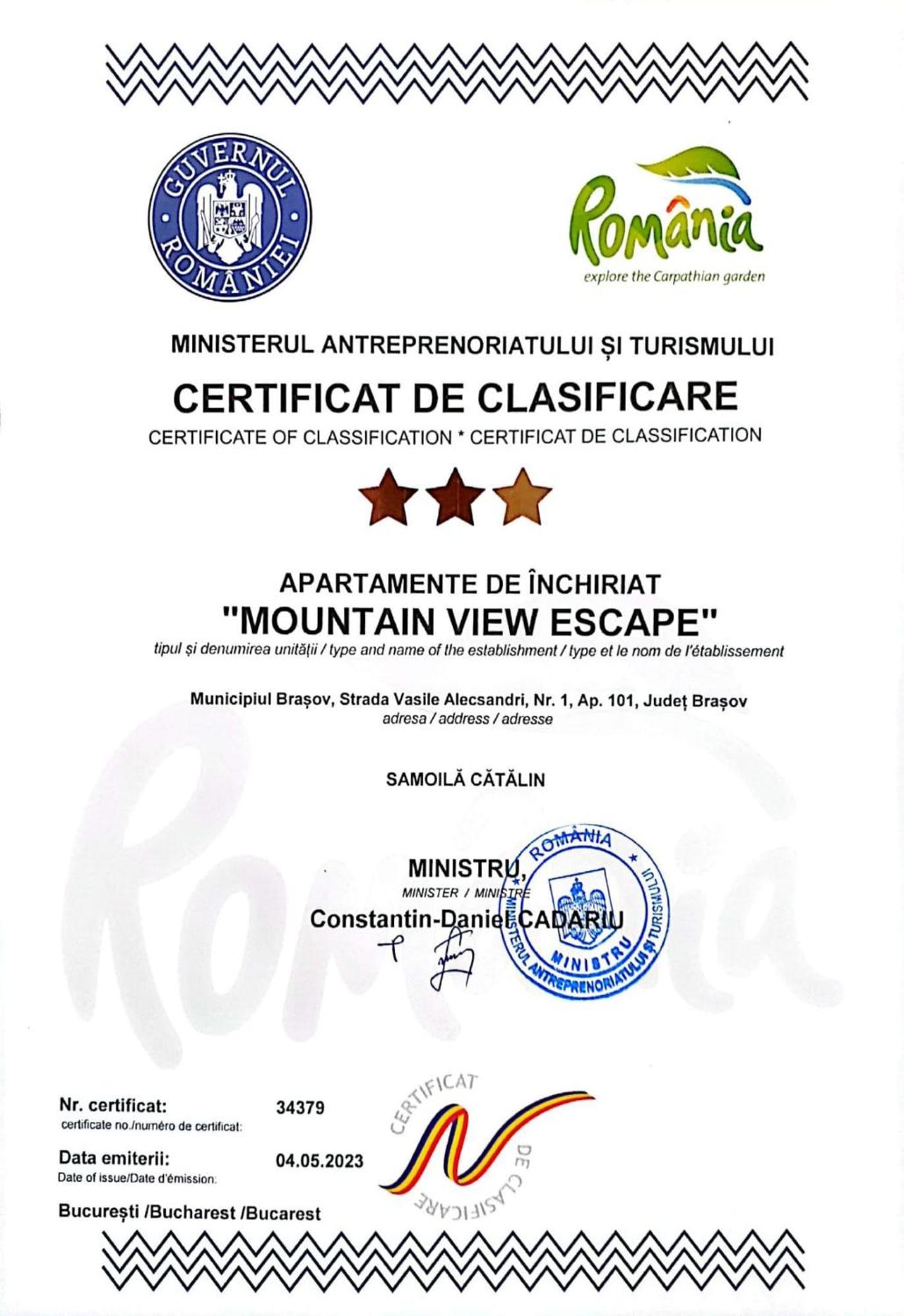 Apartamento Mountain View Escape Braşov Exterior foto